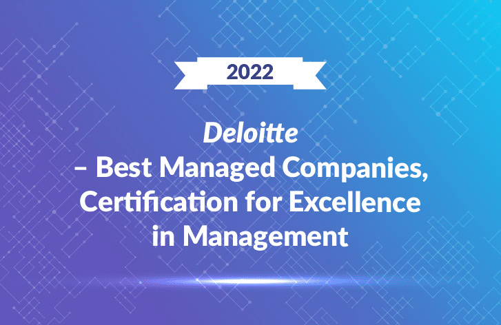 2022 Deloitte – Best Managed Companies, Certification for Excellence in Management @2x