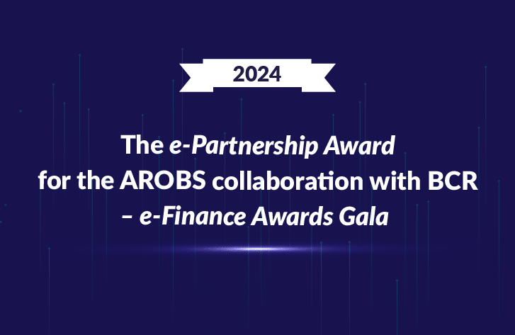 The e-Partnership Award for the AROBS collaboration with BCR – e-Finance Awards Gala